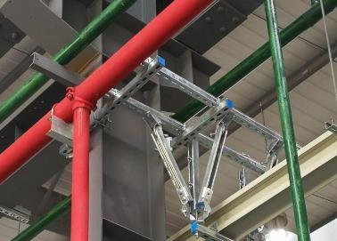 都安该抗震支架的整体式支吊架结构协调性好